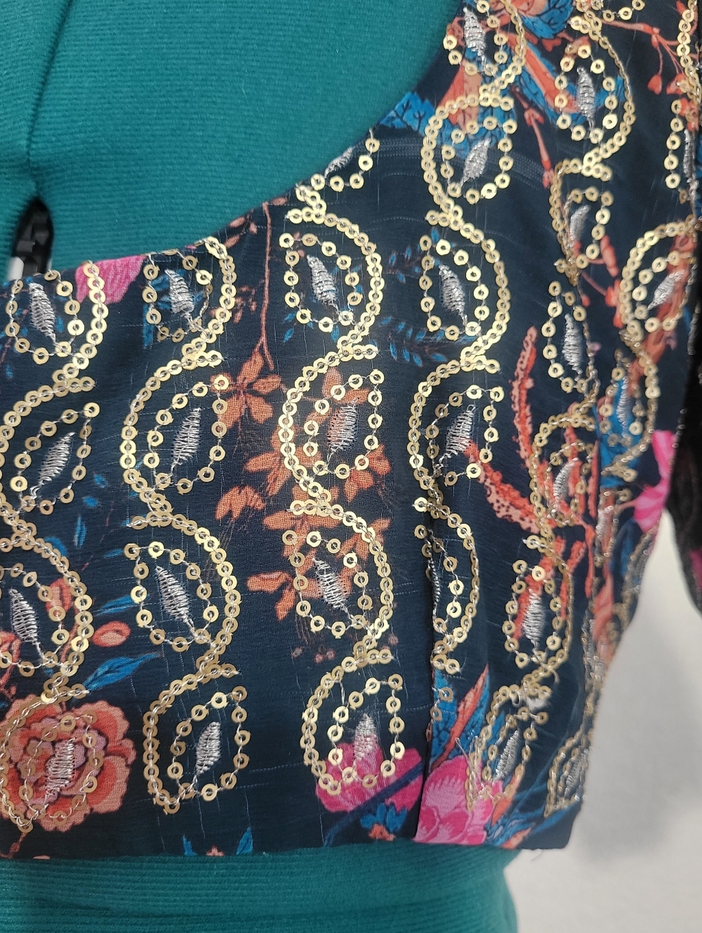 NWT Indya Luxe Multicoloured Maxi Indian Pakistan Wedding Wear Dress (SET) Small - Picture 9 of 13